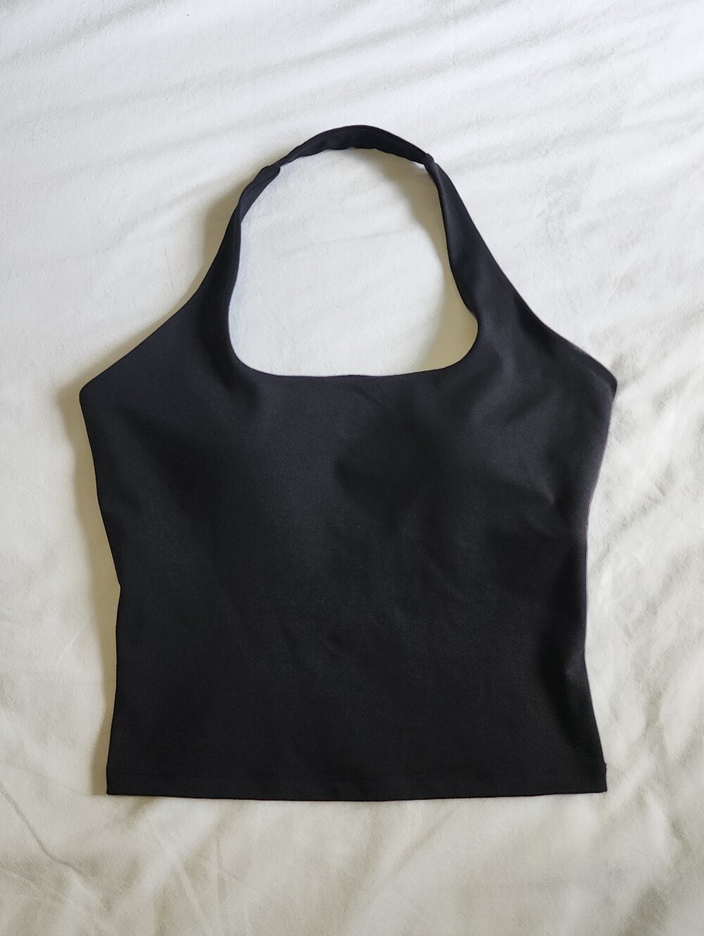 Azur Fit Black Halter Tank Workout Top